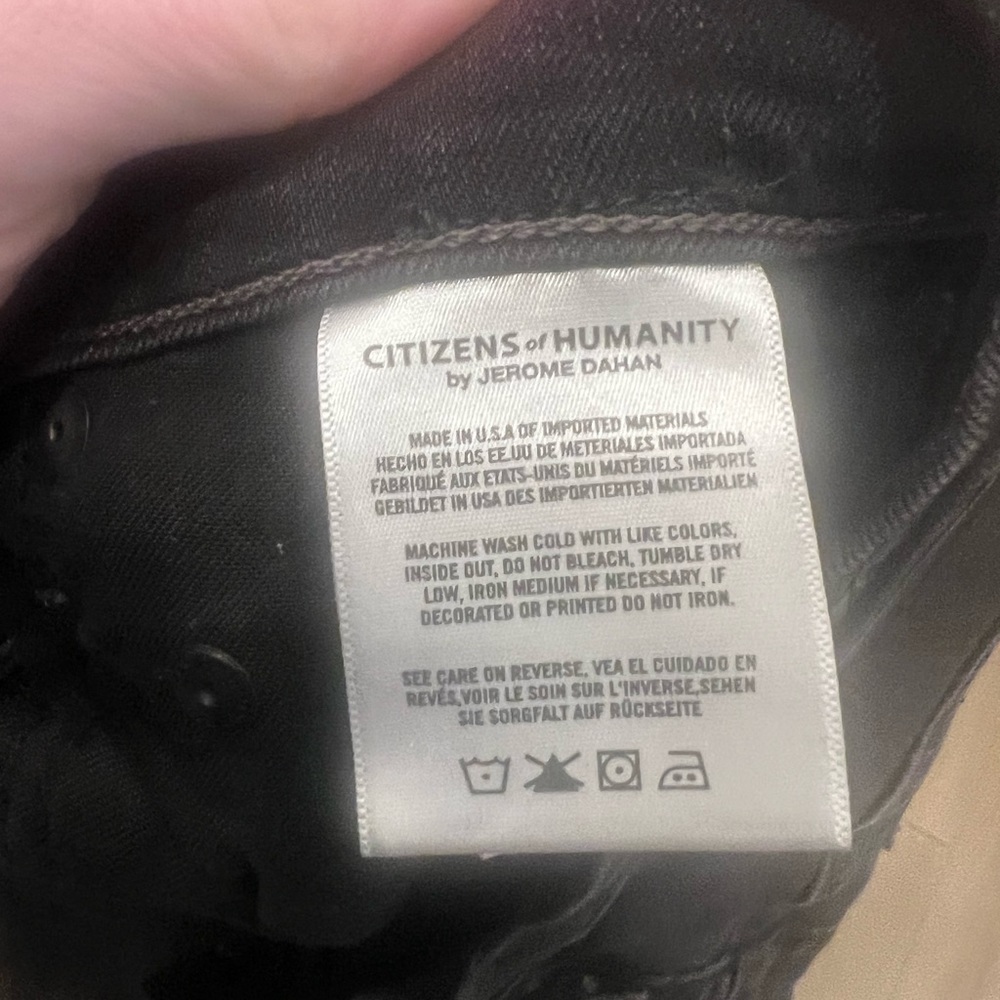 Citizens Of Humanity rocket Black Distressed Skinny Jeans - Picture 4 of 5